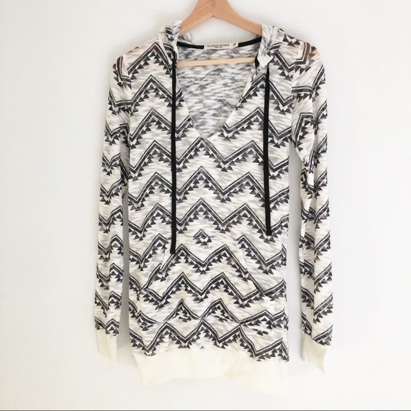 Chance or Fate Hoodie Sweatshirt Aztec Pattern - Picture 1 of 15